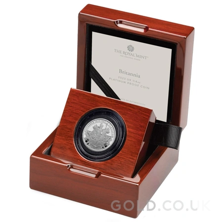 2023 Proof 1/4oz Platinum Britannia Coin Boxed