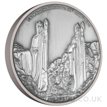 2023 Proof The Lord of the Rings Silver Coin Argonath 1oz Boxed
