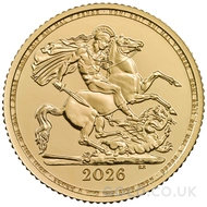 2026 Gold Half Sovereign Coin Charles III