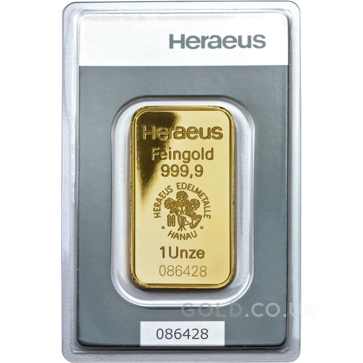 1oz Gold Bar Heraeus