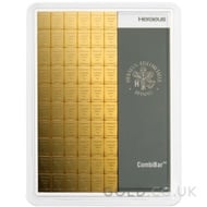 Heraeus 100g Gold Combi-Bar