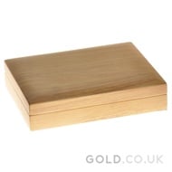 Large Oak Gift Box - 2 x 1oz Gold Coins 33mm