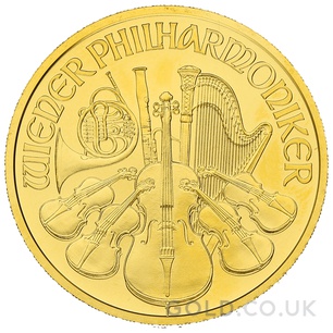 Gold Philharmonic Half Ounce Coin (2021)
