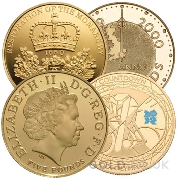 £5 British Gold Crown Best Value