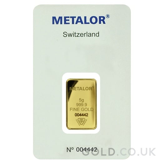 5g Gold Bar Metalor