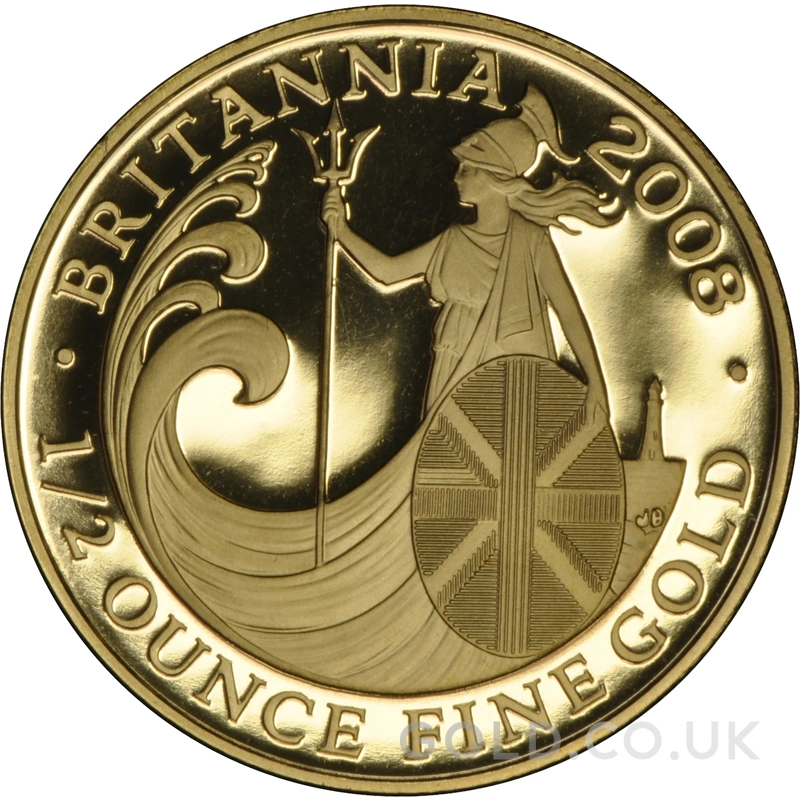 2008 Proof 1/2oz Gold Britannia Coin