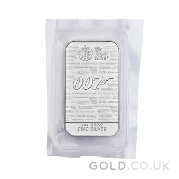 1oz Silver Bar James Bond 007