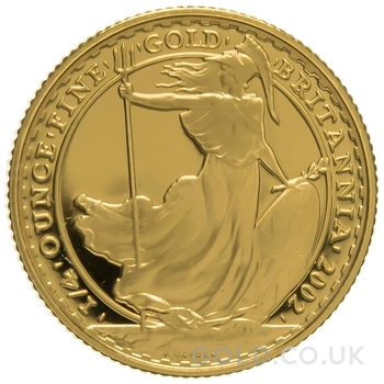 2002 Proof 1/4oz Gold Britannia Coin
