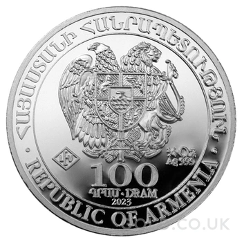 2023 Armenian Noah's Ark Silver Coin 1/4oz