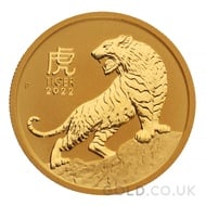 Half Ounce Gold Perth Mint Year of the Tiger (2022)
