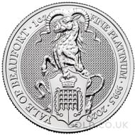 The Yale Of Beaufort - 1oz Platinum Coin (2020)