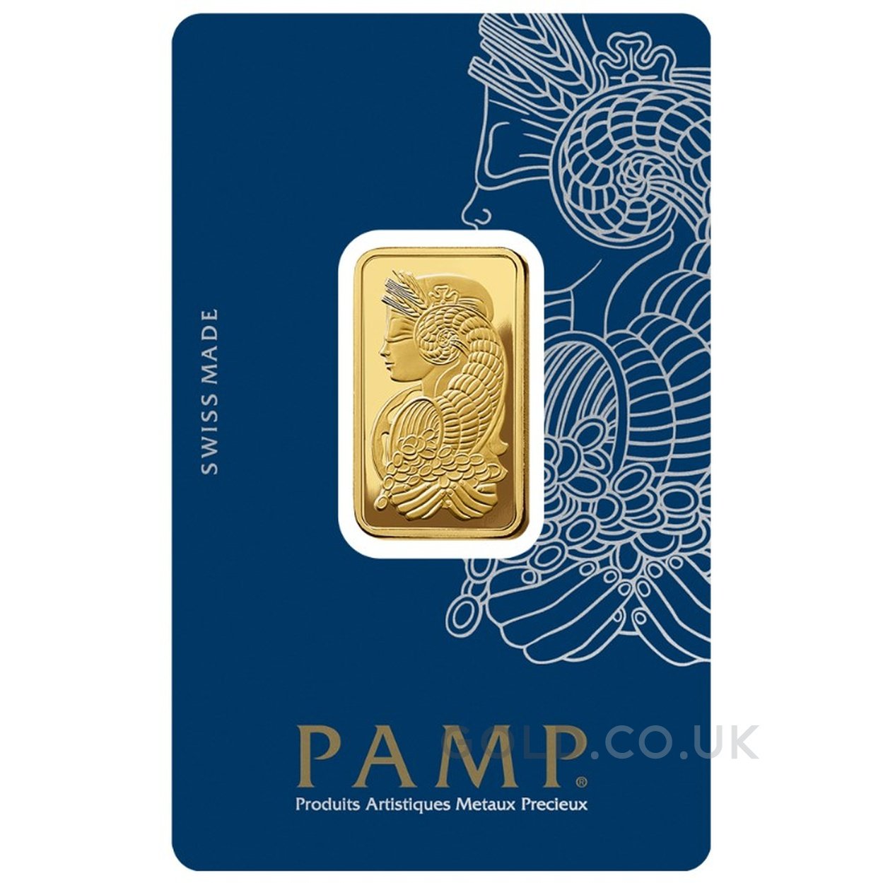 1/2oz Gold Bar PAMP Lady Fortuna Minted