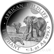 African Wildlife Somalian Silver Coins
