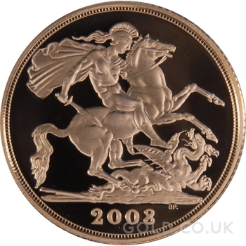 2008 Proof Gold Sovereign 4 Coin Set Boxed