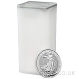Tube of 25 Britannia One Ounce Silver Coins (2025)