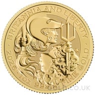 Britannia and Liberty One Ounce Gold Coin (2025)