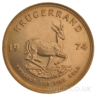 1974 Gold Krugerrand Coin 1oz