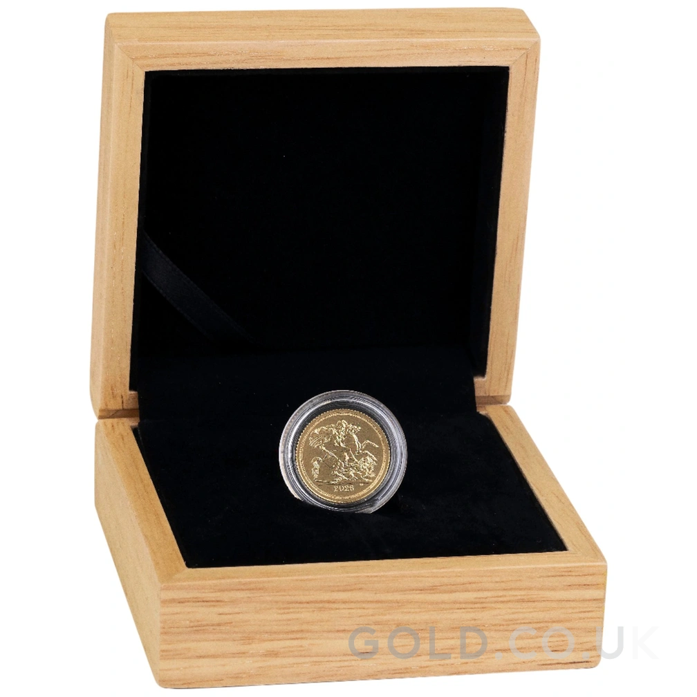 2026 Gold Half Sovereign in a Gift Box