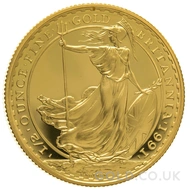 1991 1/2oz Gold Proof Britannia Coin