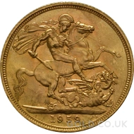1959 Gold Sovereign Coin Elizabeth II