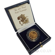 1985 Gold Proof Half Sovereign Elizabeth II Boxed