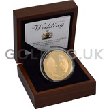 Gold Proof Five Pounds - William and Catherine Royal Wedding (2011)