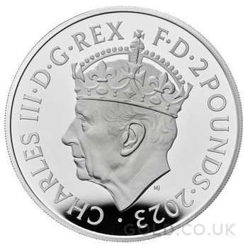 2023 1oz Silver Coronation of King Charles III Proof Coin Boxed