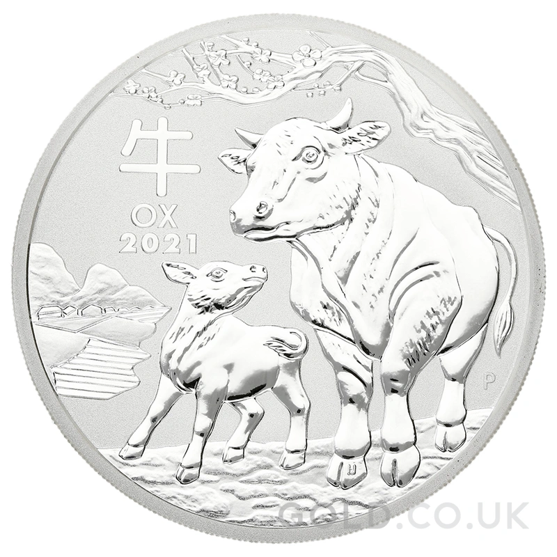 2021 Year of the Ox Silver Coin 2oz Perth Mint Australian Lunar Series