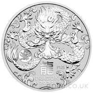 Silver Perth Mint Year of the Dragon with Privy Mark 1oz (2024)