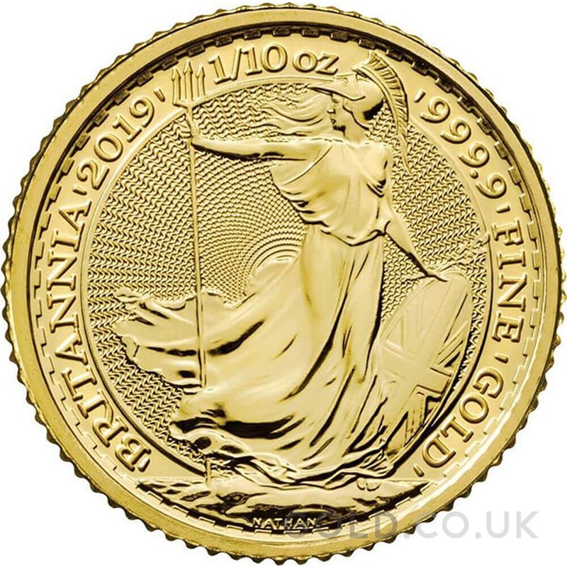 2019 1/10oz Gold Britannia Coin