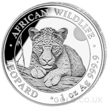 2025 1oz African Wildlife Leopard Silver Coin