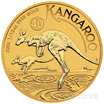 2026 1/10oz Australian Kangaroo Gold Nugget Coin