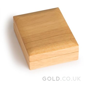 Medium Oak Gold or Silver Bar Gift Box Metalor 1kg