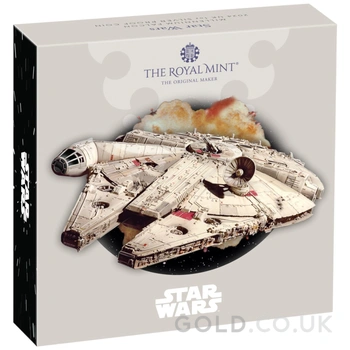 2024 1oz Millennium Falcon Star Wars Proof Silver Coin Boxed
