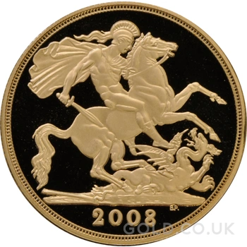 2008 Proof £2 Coin Gold Double Sovereign