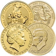 1oz Royal Mint £100 Gold Coins