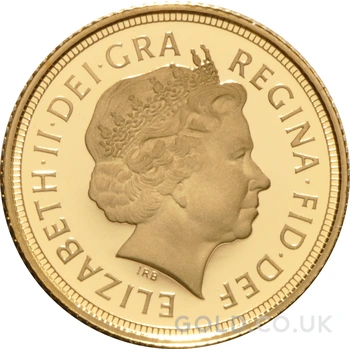 2013 Proof Gold Half Sovereign Boxed