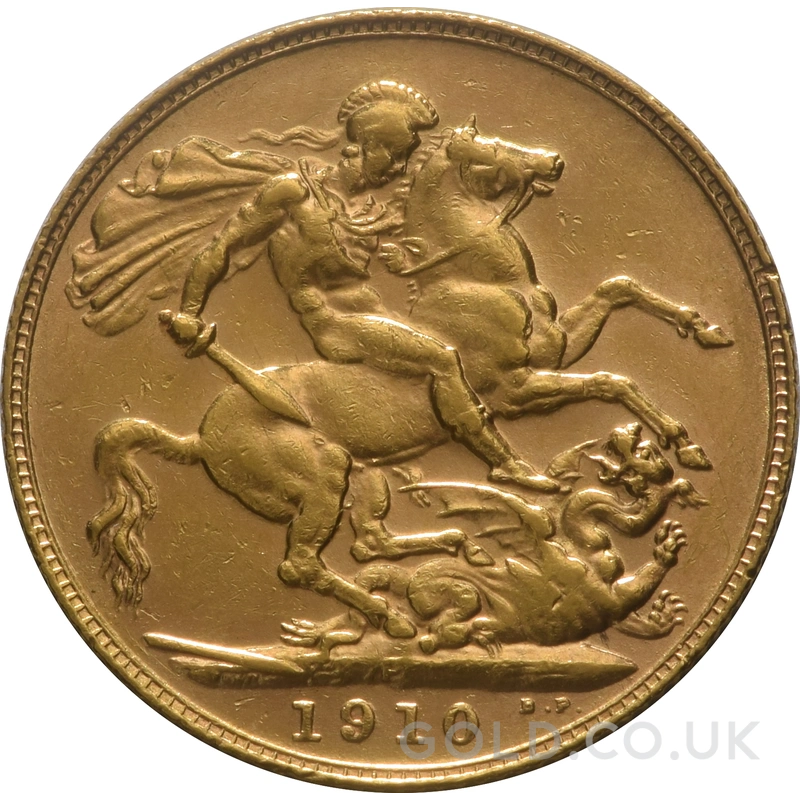 1910 Gold Sovereign Coin Edward VII Perth
