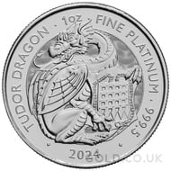 Tudor Dragon 1oz Platinum Tudor Beast (2024)