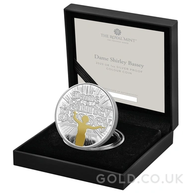 2023 Proof 1oz Shirley Bassey Silver Coin Music Legends Boxed