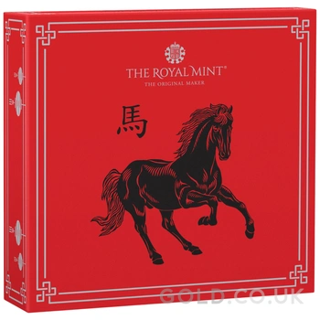 2026 Royal Mint 1oz Year of the Horse Proof Silver Coin Boxed