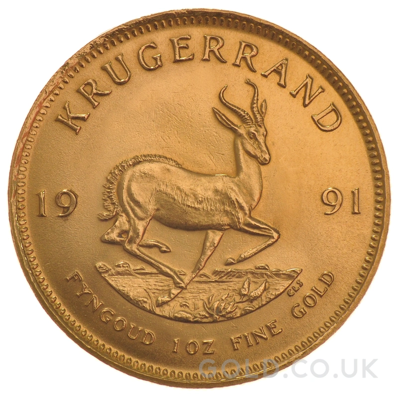 1991 Krugerrand Gold Coin 1oz