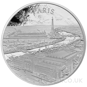 2024 City Views - Paris 1oz Proof Silver Coin Boxed