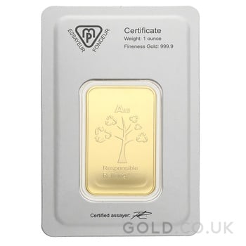 1oz Gold Bar Metalor