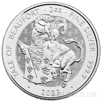 2023 Yale of Beaufort Silver Coin Tudor Beasts 2oz