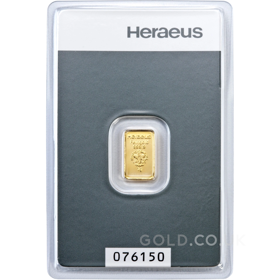 1g Gold Bar Heraeus