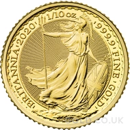 2020 1/10oz Gold Britannia Coin