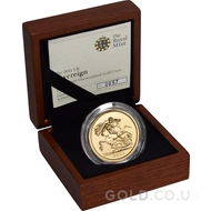 2011 Gold Brilliant Uncirculated Five Pound Coin Boxed -
