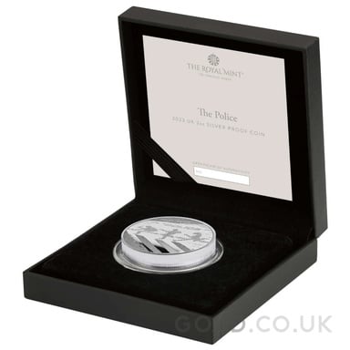 2023 Proof 2oz The Police Silver Coin Music Legends Boxed