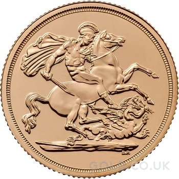 Gold Sovereign - Elizabeth II Fifth Head
